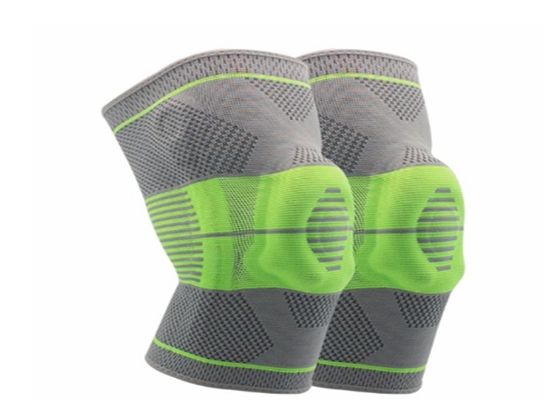 중국 주문을 받아서 만들어지는 뜨개질을 하는 3D 편평한 스포츠 무릎 지원 T 탄력 있는 Breathable 색깔 협력 업체