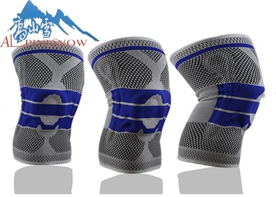 중국 실리콘 스포츠 무료 샘플을 위한 고무줄에 의하여 뜨개질을 하는 무릎 지원 결박 협력 업체