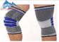 실리콘 스포츠 무료 샘플을 위한 고무줄에 의하여 뜨개질을 하는 무릎 지원 결박 협력 업체