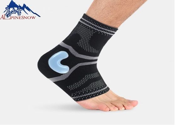 중국 스포츠 몸 보호자를 위한 실리콘을 가진 탄력 있는 뜨개질을 하는 압축 발목 붕대 지원 협력 업체