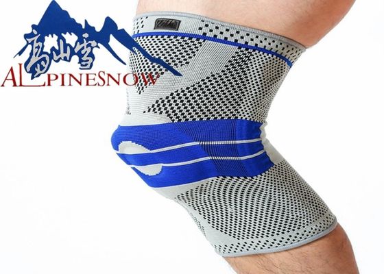 중국 압축 무릎 소매 3D 실리콘 패드 무릎 지원 버팀대 높은 탄력 있는 직물 협력 업체